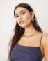 ASOS EDITION cupro ultimate bias cut maxi dress in petrol blue