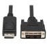 Фото #1 товара Tripp P581AB-006 Safe-IT DisplayPort to DVI Antibacterial Adapter Cable (DP to DVI-D Single Link M/M) - 1080p 60 Hz - Black - 6 ft. (1.8 m) - 1.83 m - DisplayPort - DVI-D - Male - Male - Straight