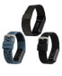 Unisex Multi Silicone and Stainless Steel Band Set Compatible with Fitbit Charge 5 and 6