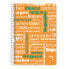 ноутбук Pacsa Оранжевый Din A4 4 Предметы 80 Листья