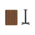 Фото #2 товара 24'' X 30'' Rectangular Walnut Laminate Table Top With 22'' X 22'' Table Height Base