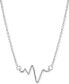 ფოტო #1 პროდუქტის Heartbeat Necklace in 14k Gold over Silver, 16" + 2" extender (also available in Sterling Silver)