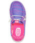 Фото #4 товара Toddler Girls Wendy Stretch Mesh Casual Moccasin Sneakers from Finish Line