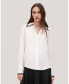 Фото #1 товара Women's Contrast Piping Silk Willow Shirt for Women