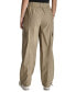 Women's Straight-Leg High-Waist Adjustable-Cuff Cargo Pants