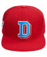 Фото #3 товара Men's Red Delaware State Hornets Evergreen D Snapback Hat
