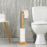 Фото #7 товара Аксессуар для ванной и туалета Relaxdays Туалетный бумажник стоящий из бамбука