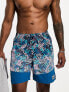 Nike Swimming Icon Volley 7 inch printed swim shorts in blue