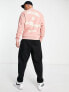 Фото #4 товара ASOS Actual oversized sweatshirt with health and wellbeing logo back print in pink