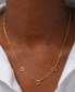 ფოტო #2 პროდუქტის Garnet Heart Cluster 18" Collar Necklace (3/4 ct. t.w.) in 14k Gold-Plated Sterling Silver