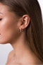 Timeless white gold earrings with zircons pe077_AU_W