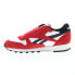 Фото #5 товара Reebok Classic Leather Mens Red Suede Lace Up Lifestyle Sneakers Shoes
