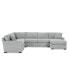 Фото #32 товара Radley 5-Pc. Fabric Chaise Sectional Sofa with Corner Piece, Created for Macy's