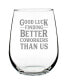 Фото #1 товара Good Luck Finding Better Coworkers than us Coworkers Leaving Gifts Stem Less Wine Glass, 17 oz