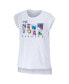 Фото #3 товара Women's White New York Rangers Greetings From Muscle T-shirt