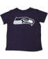 ფოტო #1 პროდუქტის Infant Boys and Girls College Navy Seattle Seahawks Team Logo T-shirt