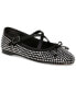 ფოტო #1 პროდუქტის Women's Zuri Rhinestone Crossband Ballet Flats