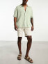 Only & Sons slim fit smart short in beige