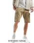 Фото #2 товара GANT relaxed fit twill cargo shorts in khaki beige