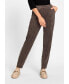Фото #1 товара Lisa Fit Straight Leg Faux Suede Pull-On Pant