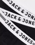 Jack & Jones 3 pack trunk with black waistband in black