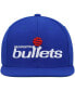 ფოტო #3 პროდუქტის Men's Blue Washington Bullets Hardwood Classics Team Ground 2.0 Snapback Hat