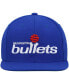 Men's Blue Washington Bullets Hardwood Classics Team Ground 2.0 Snapback Hat