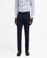 Фото #1 товара Men's Stretch Fabric Super Slim-Fit Suit Pants