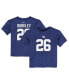 ფოტო #1 პროდუქტის Toddler Boys and Girls Saquon Barkley Royal New York Giants Player Name and Number T-shirt