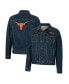 ფოტო #1 პროდუქტის Men's x Wrangler Navy Texas Longhorns Retro Button-Up Denim Jacket