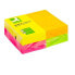 Фото #1 товара Q-CONNECT Removable sticky note pad 127x76 mm with 100 fluorescent sheets pack of 12 assorted in 4 colors