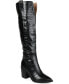 ფოტო #1 პროდუქტის Women's Therese Regular Calf Block Heel Knee High Dress Boots