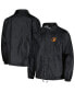 Фото #1 товара Men's Black Baltimore Orioles Coach's Raglan Full-Snap Windbreaker Jacket