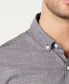 Фото #2 товара Men's Texture Check Stretch Cotton Shirt, Created for Macy's