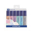 STAEDTLER 364 C - 6 pc(s) - Light Blue - Light grey - Mint - Peach - Pink - Violet - Polypropylene (PP) - 1 mm - 5 mm - Water-based ink