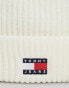 Tommy Jeans Heritage Rib-Knit Beanie With Wool in White