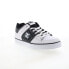 Фото #3 товара DC Pure 300660-BWG Mens White Leather Skate Inspired Sneakers Shoes