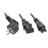 Фото #1 товара LINDY Schuko 1X Power Cable IEC C13 To C14 2 m