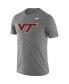 Фото #3 товара Men's Heathered Charcoal Virginia Tech Hokies Big and Tall Legend Primary Logo Performance T-shirt
