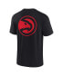 ფოტო #1 პროდუქტის Men's and Women's Black Atlanta Hawks Super Soft T-shirt