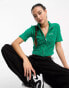 Фото #4 товара Nicce rue towelling top in green