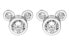 Фото #1 товара Sparkling Silver Mickey Mouse Stud Earrings E902861RZWL