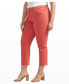 ფოტო #2 პროდუქტის Plus Size Cassie Mid Rise Cropped Pants