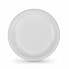 Set of reusable plates Algon Circular White Plastic 20,5 x 2 cm (6 Units)