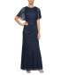 Women's Long A-Line Glitter Dress