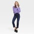 Фото #2 товара Women's High-Rise Bootcut Jeans - Universal Thread Dark Blue 2 Short