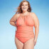 Фото #1 товара Women's Full Coverage Tummy Control High Neck Halter One Piece Swimsuit - Kona