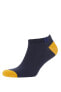 Erkek 5'li Pamuklu Patik Çorap V4694azns