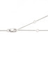 ფოტო #4 პროდუქტის Cubic Zirconia Horseshoe Pendant Necklace in Sterling Silver, 14" + 3" extender