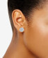 ფოტო #2 პროდუქტის Lab-Created Diamond Cluster Stud Earrings (3/4 ct. t.w.) in Sterling Silver